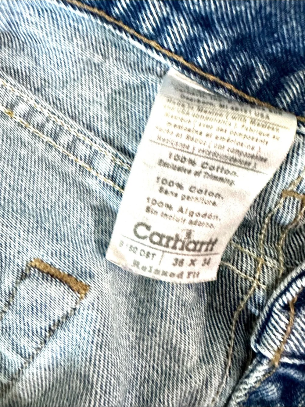 Carhartt Men's Blue Relaxed Jeans